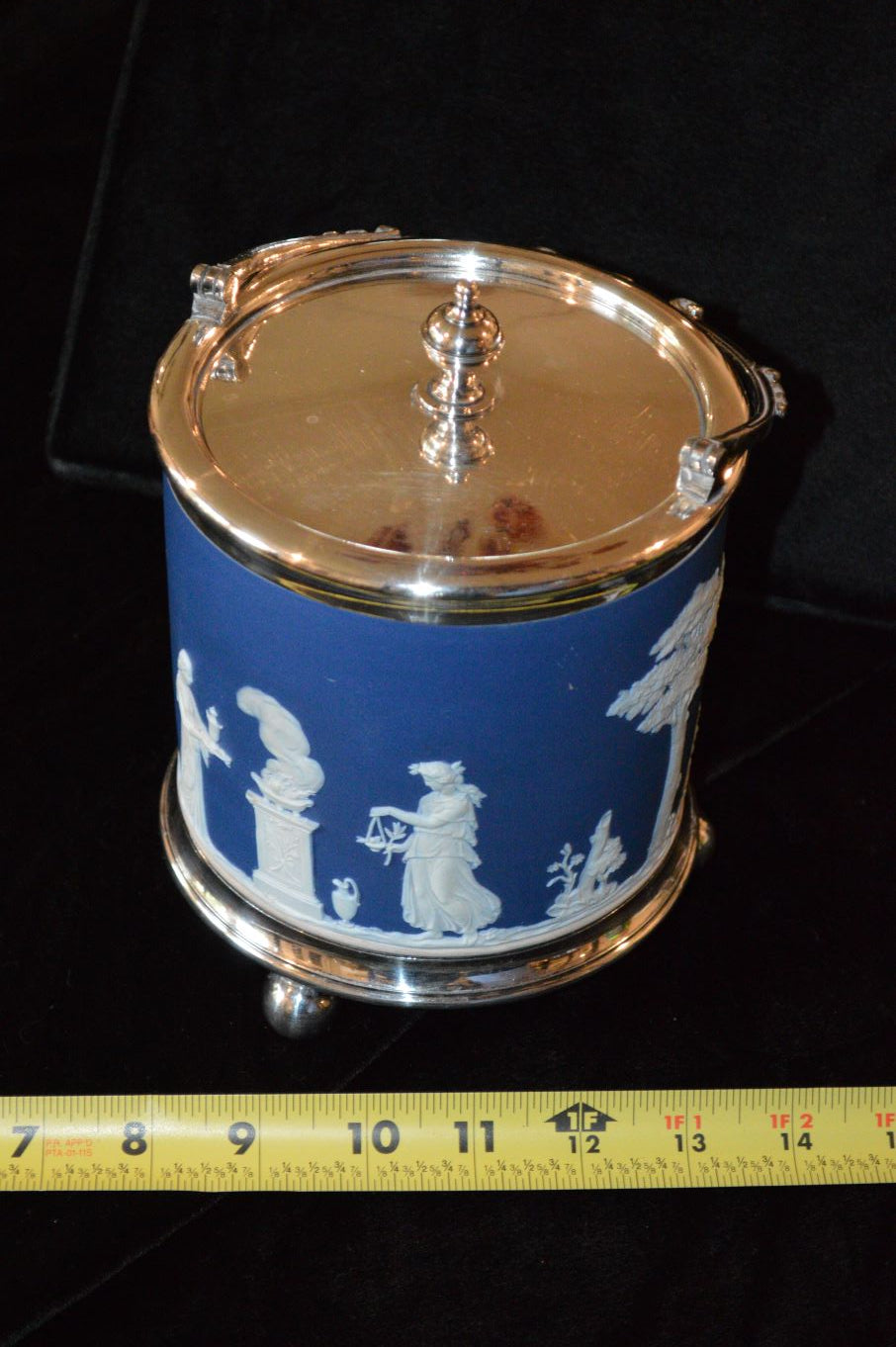 Antique Wedgewood Jasperware Biscuit Barrel