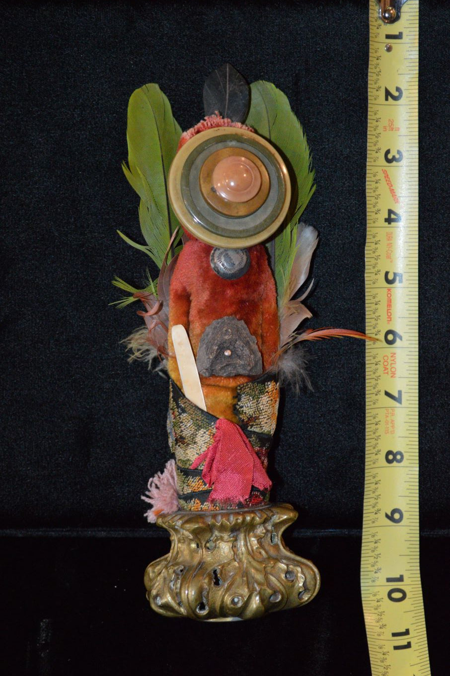 Assemblaged Messenger Figure by the late Pamela Adger