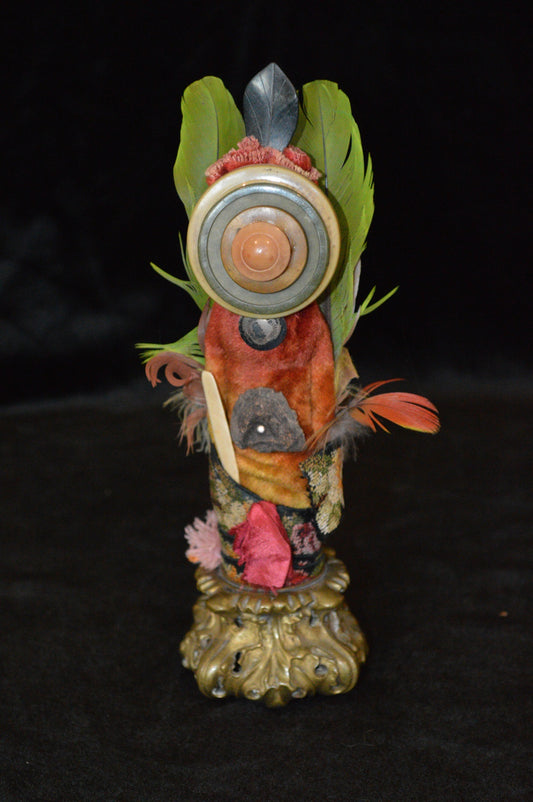 Assemblaged Messenger Figure by the late Pamela Adger