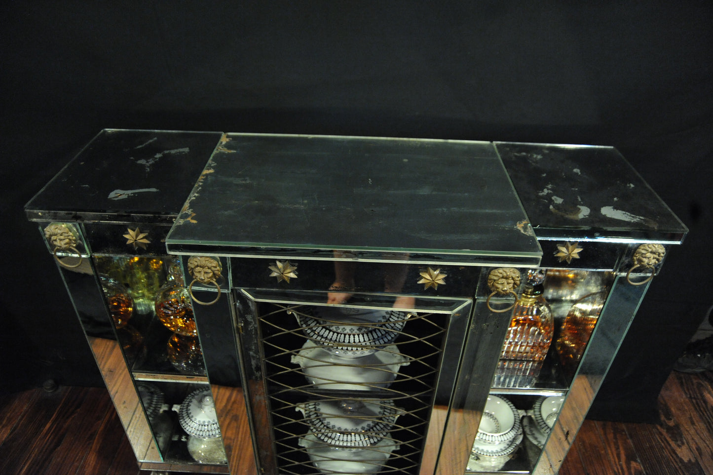 Antique Mirrored Console