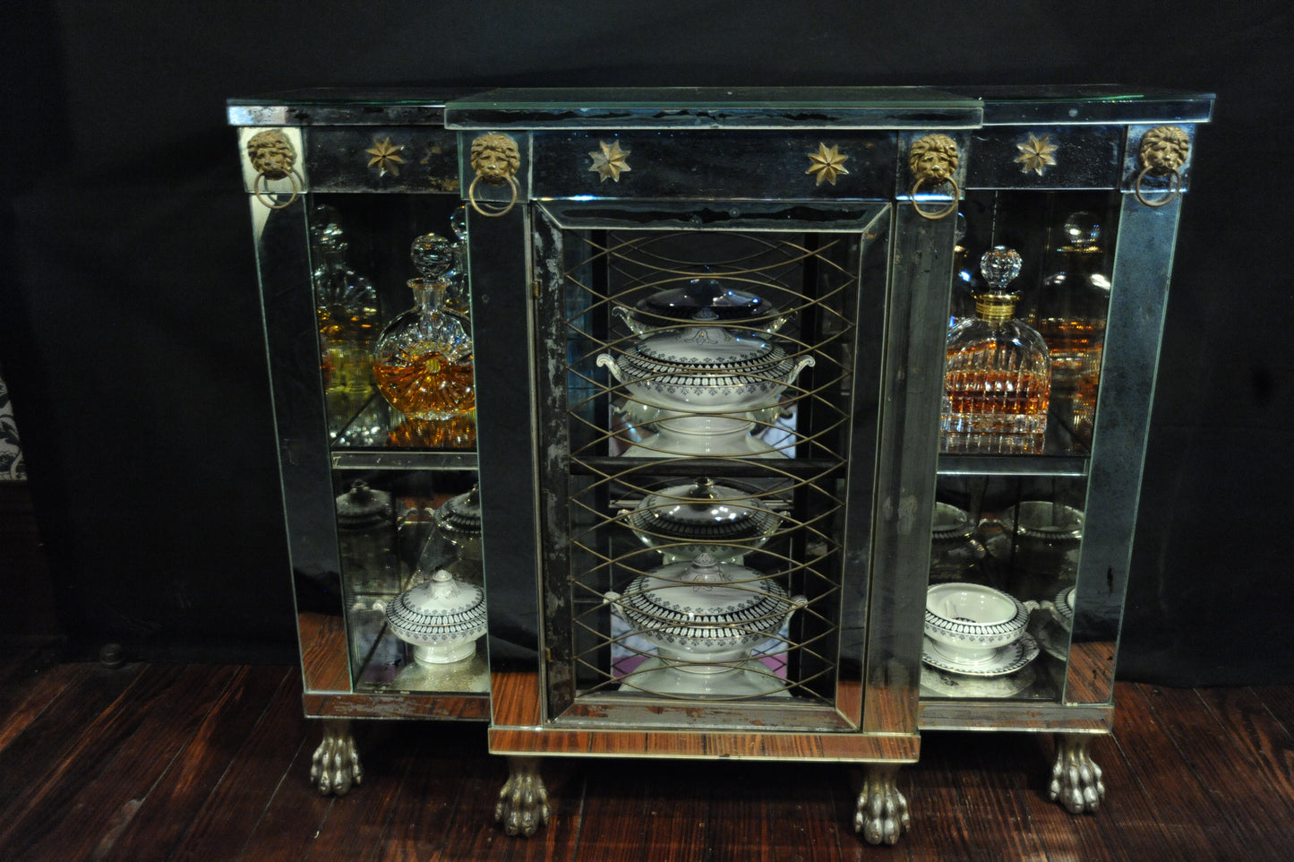 Antique Mirrored Console